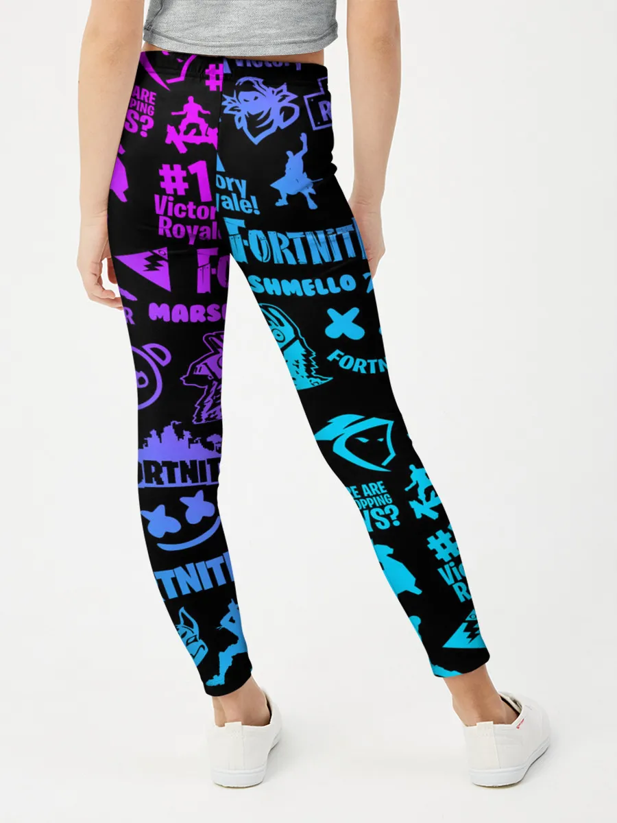 Леггинсы для девочки / FORTNITE NEON | ФОРТНАЙТ НЕОН