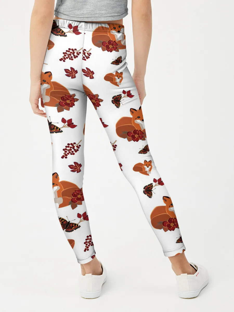 Леггинсы для девочки / Лиса