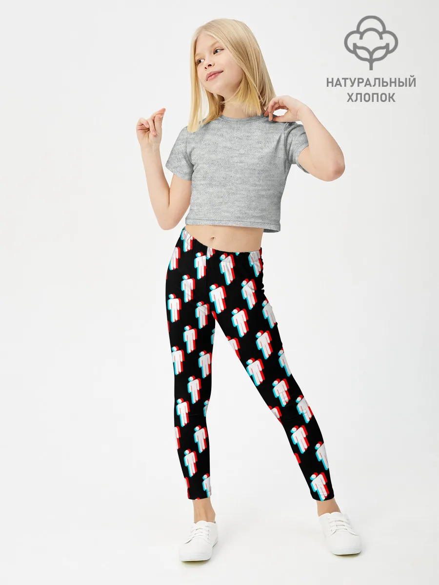 Леггинсы для девочки / BILLIE EILISH GLITCH