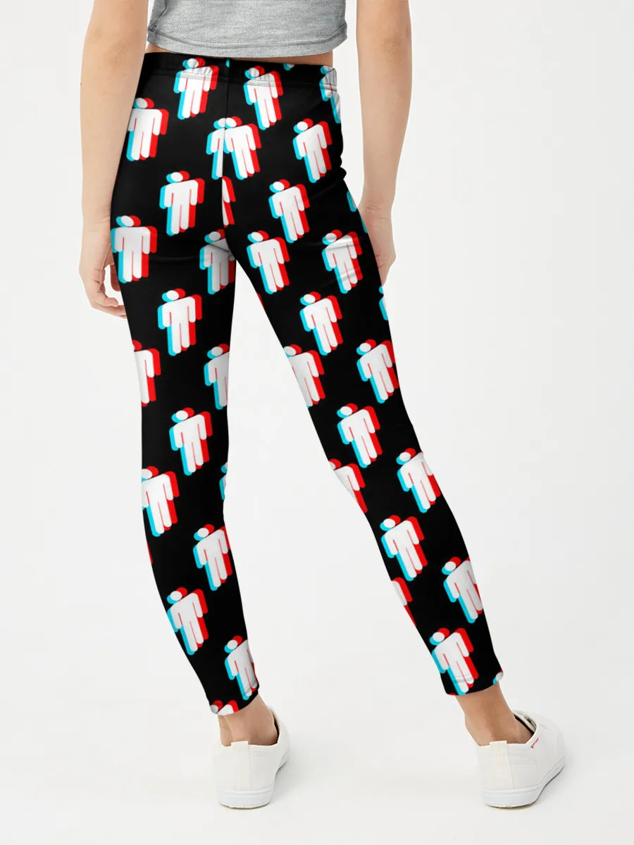 Леггинсы для девочки / BILLIE EILISH GLITCH