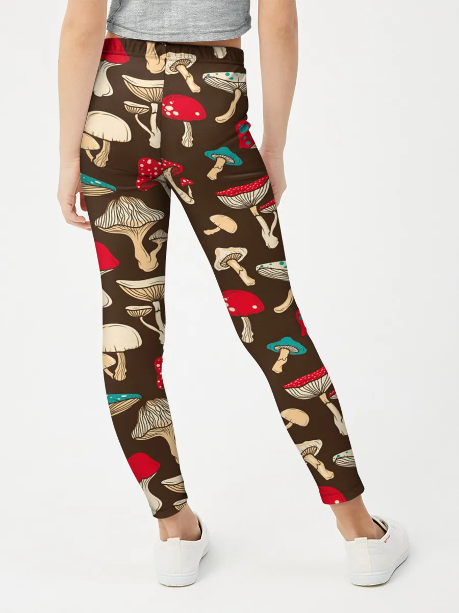 Леггинсы для девочки / Грибы