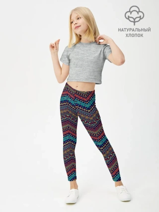 Леггинсы для девочки / Африканский Орнамент 2