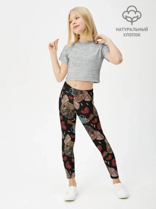 Леггинсы для девочки / Бульдоги