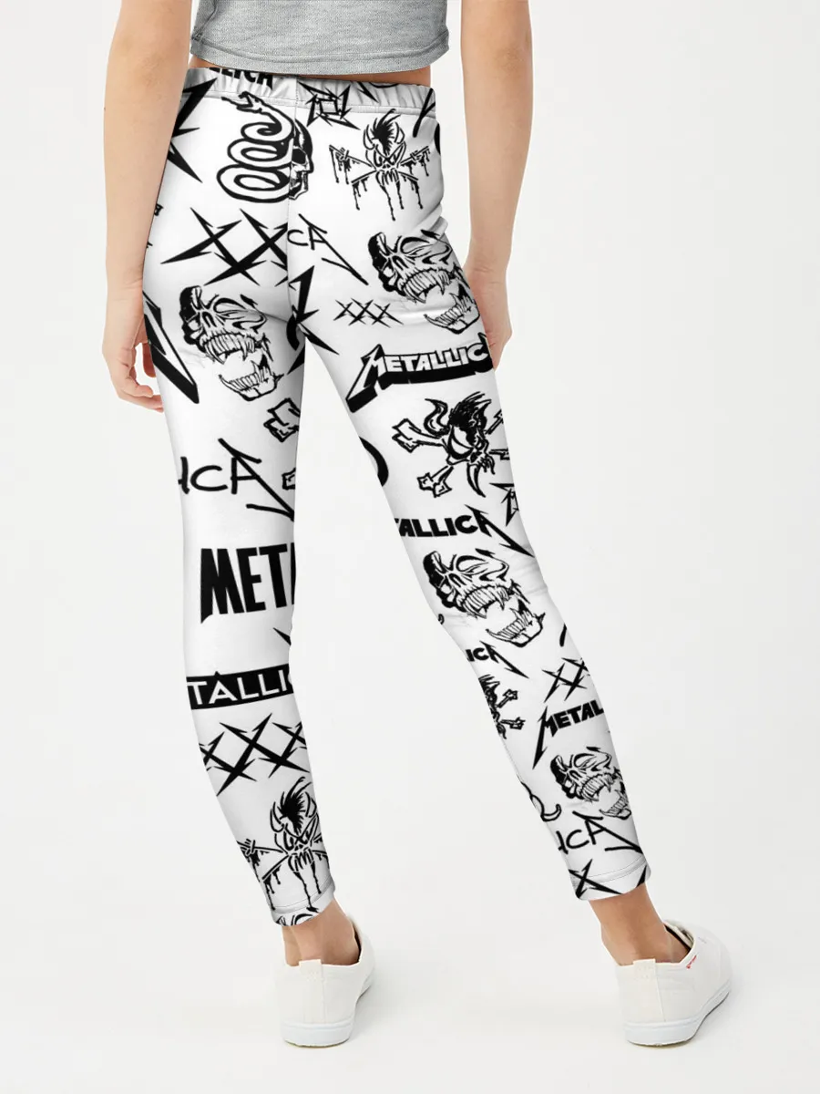 Леггинсы для девочки / METALLICA LOGOBOMBING