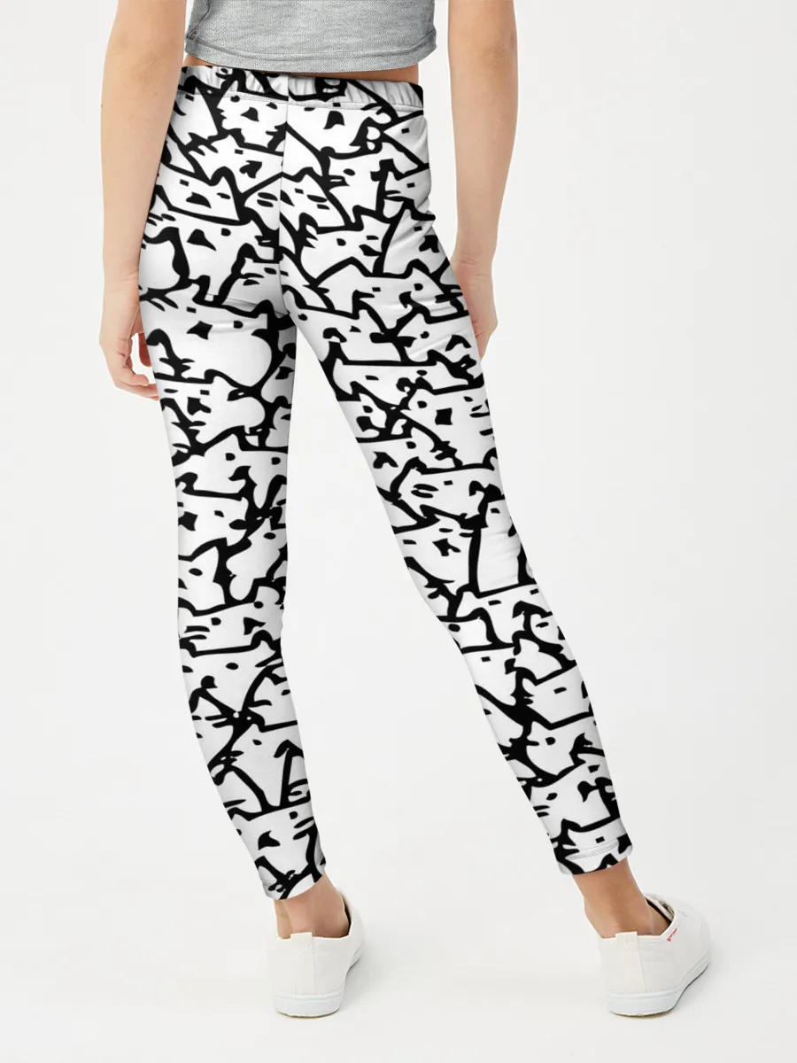 Леггинсы для девочки / Котики