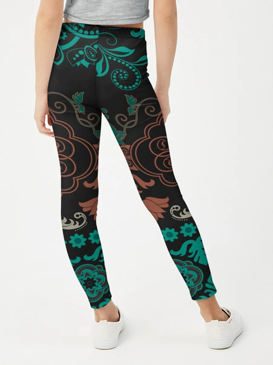 Леггинсы для девочки / Ретро Орнамент