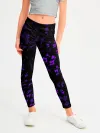 Леггинсы для девочки / [JJBA] Menacing Pattern purple