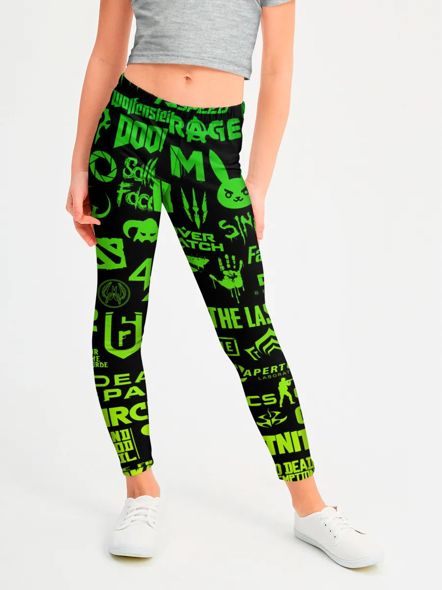 Леггинсы для девочки / ЛОГОТИПЫ ИГР