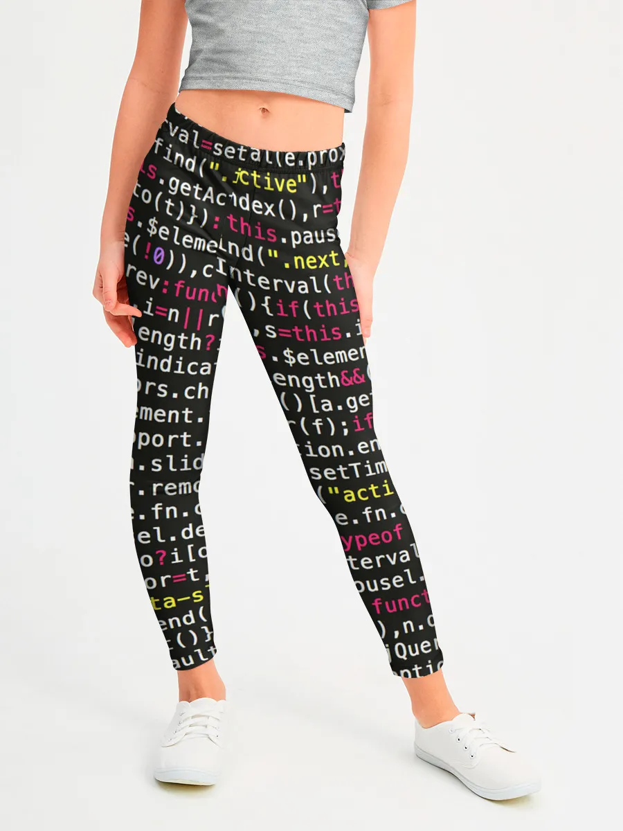 Леггинсы для девочки / ЦИФРЫ КОДА