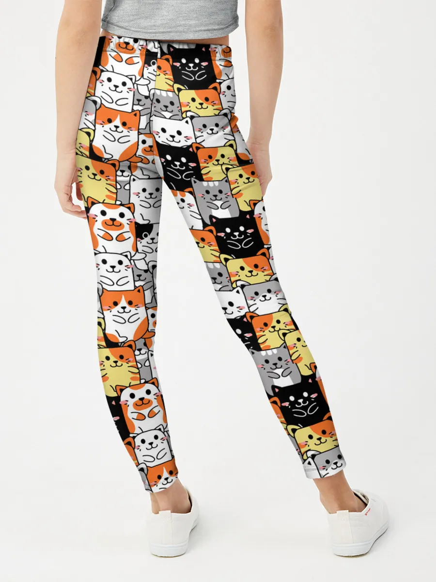 Леггинсы для девочки / Котики