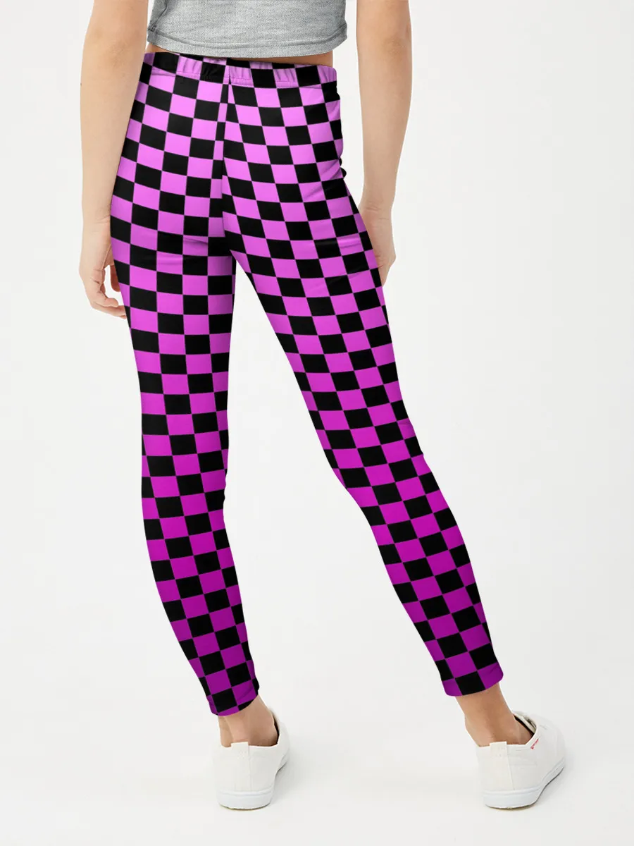 Леггинсы для девочки / Checkerboard Color