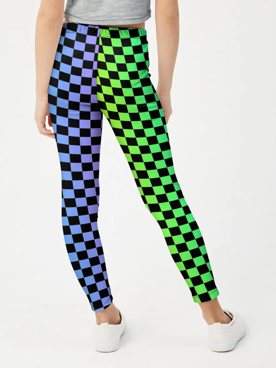 Леггинсы для девочки / Checkerboard Color