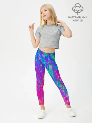 Леггинсы для девочки / НЕОНОВАЯ ПАЛИТРА