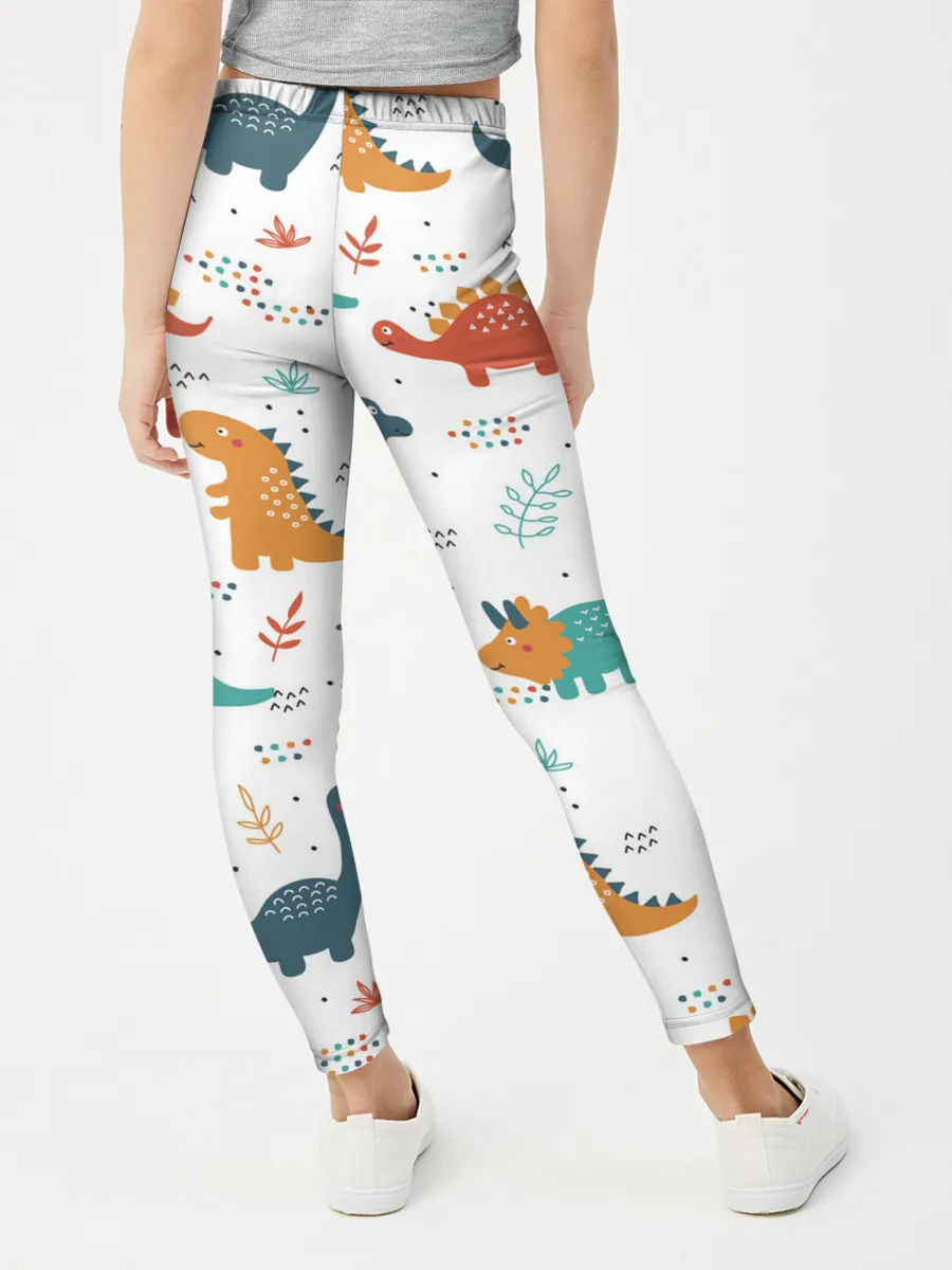 Леггинсы для девочки / Милые динозавры