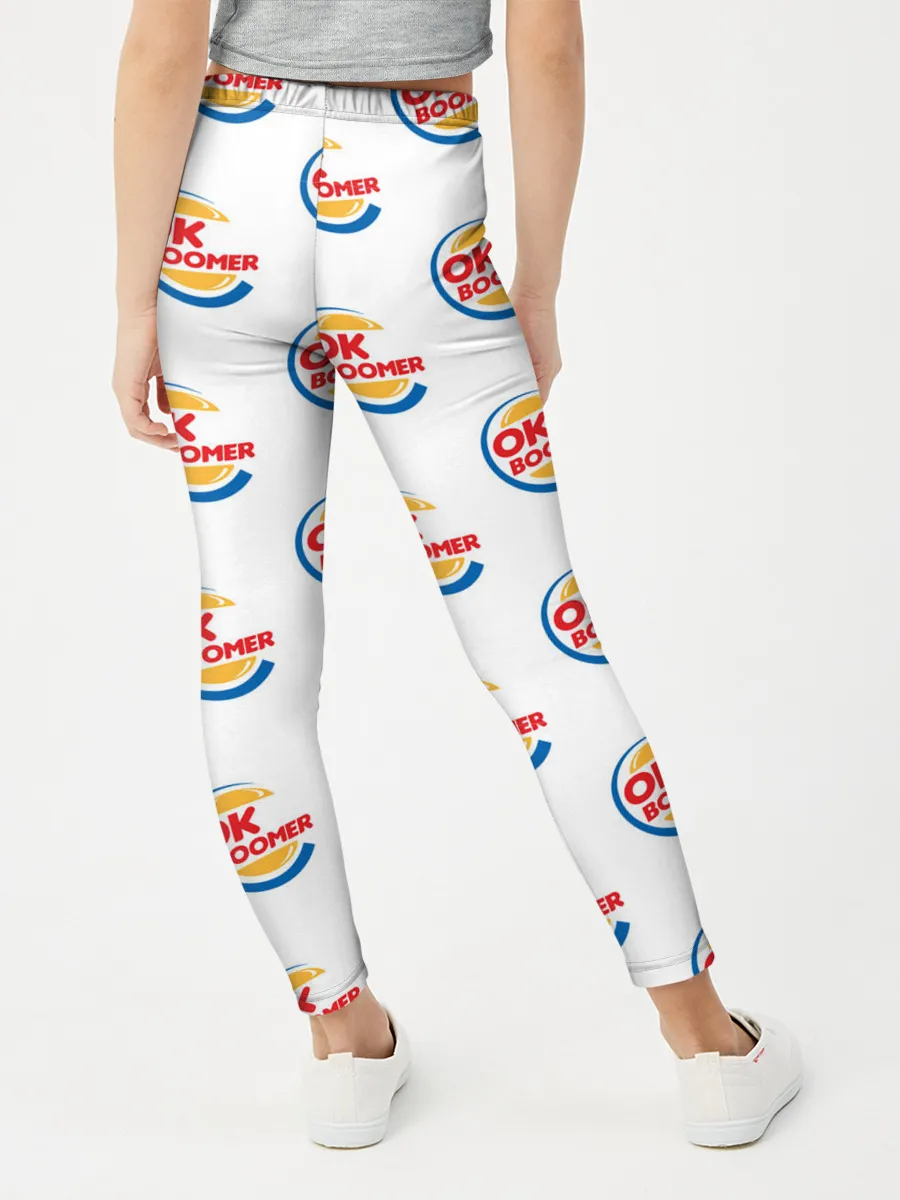 Леггинсы для девочки / OK BOOMER