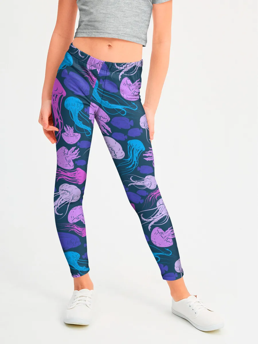 Леггинсы для девочки / Медузы