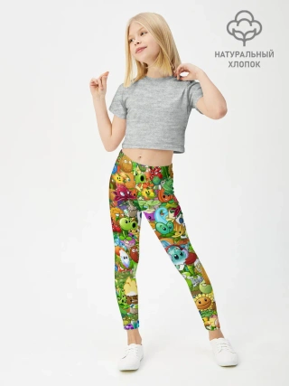 Леггинсы для девочки / PLANTS VS ZOMBIES