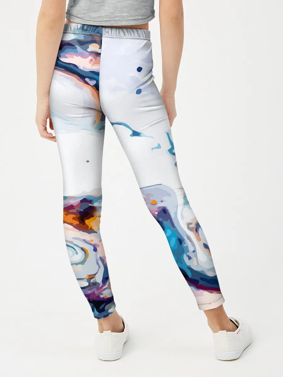 Леггинсы для девочки / Брызги красок