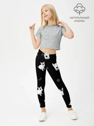 Леггинсы для девочки / Английский бультерьер