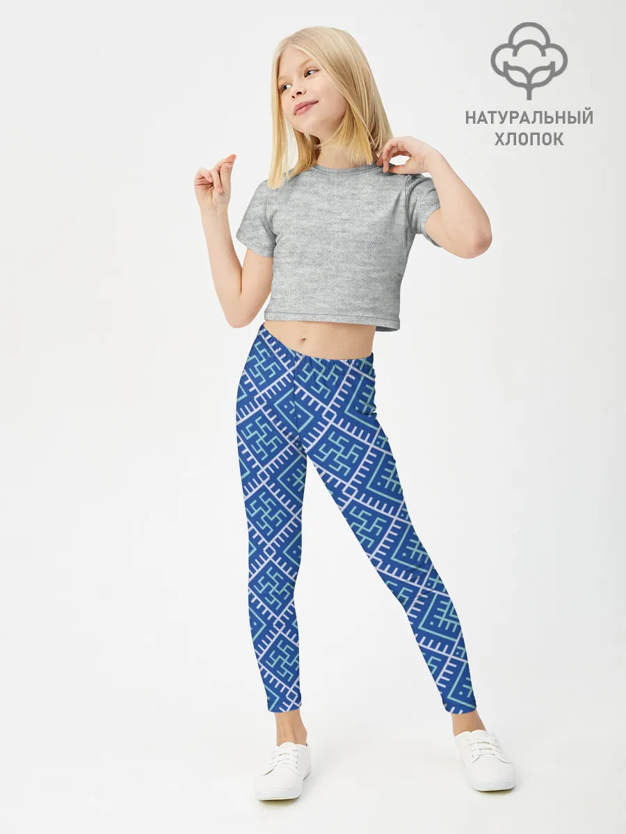 Леггинсы для девочки / Славянский орнамент