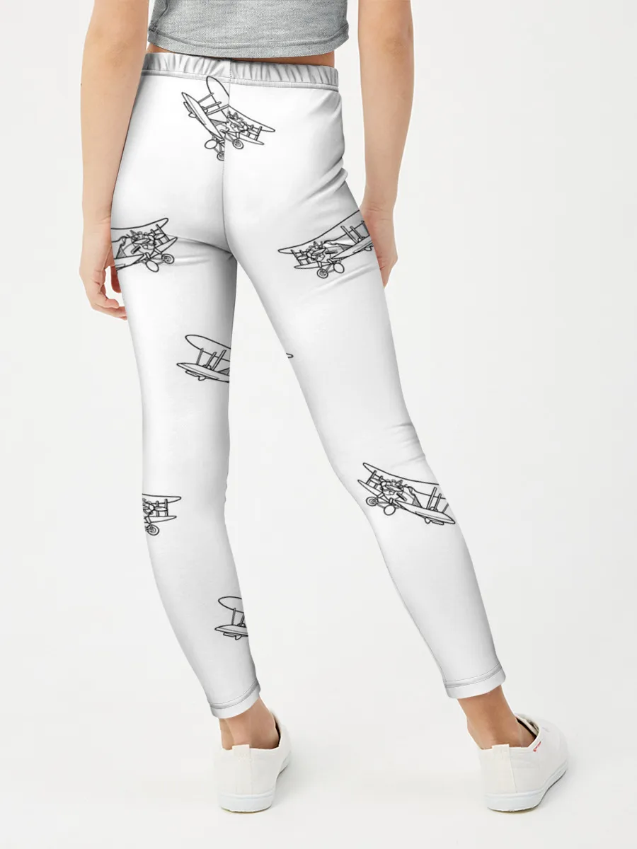Леггинсы для девочки / Самолеты к бою!