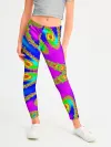 Леггинсы для девочки / Неоновый фрактал