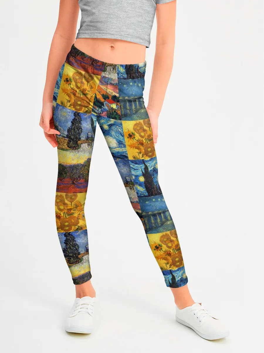 Леггинсы для девочки / Картины Ван Гога