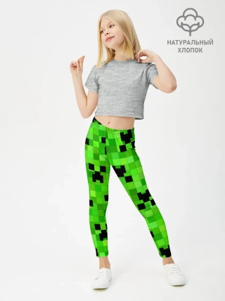Леггинсы для девочки / MINECRAFT | МАЙНКРАФТ