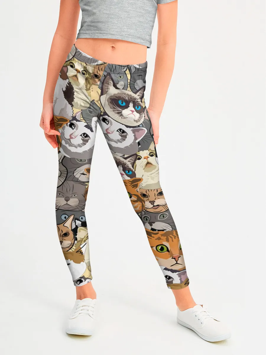 Леггинсы для девочки / ALL CATS MEMES