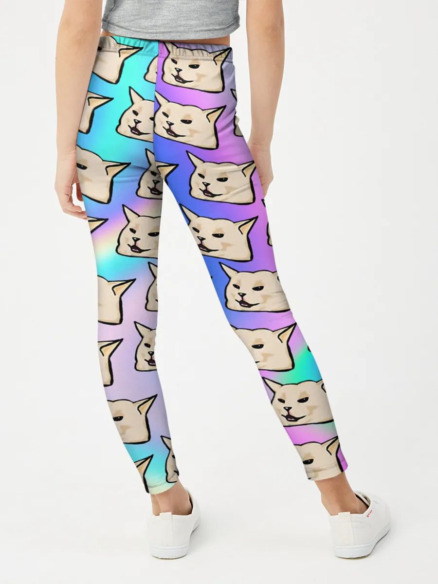 Леггинсы для девочки / woman yelling at cat