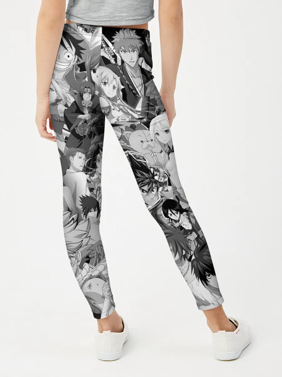 Леггинсы для девочки / МНОГО ЧЕРНО-БЕЛЫХ АНИМЕ ДЕВОЧЕК