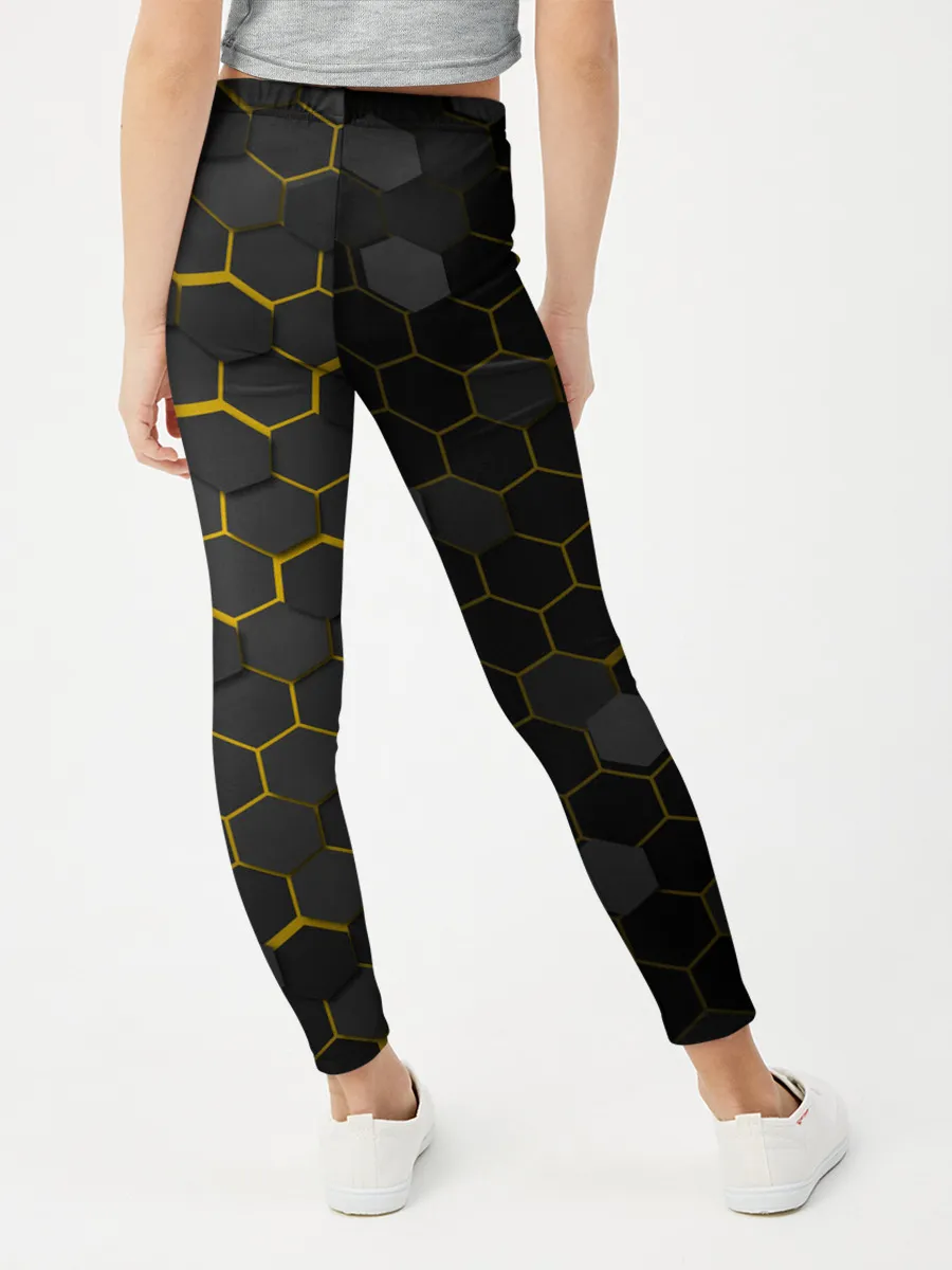 Леггинсы для девочки / OCTAGON желтый