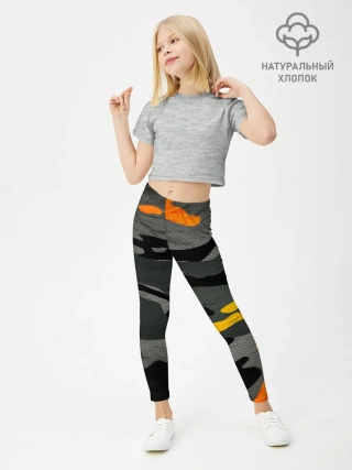 Леггинсы для девочки / КАМУФЛЯЖ АРМЕЙСКИЙ