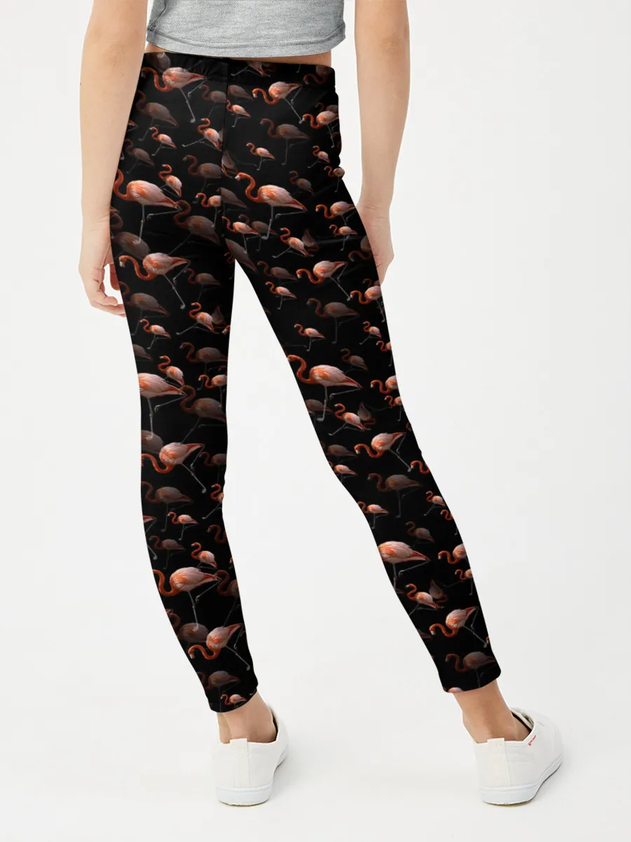 Леггинсы для девочки / Фламинго