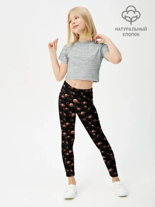 Леггинсы для девочки / Фламинго