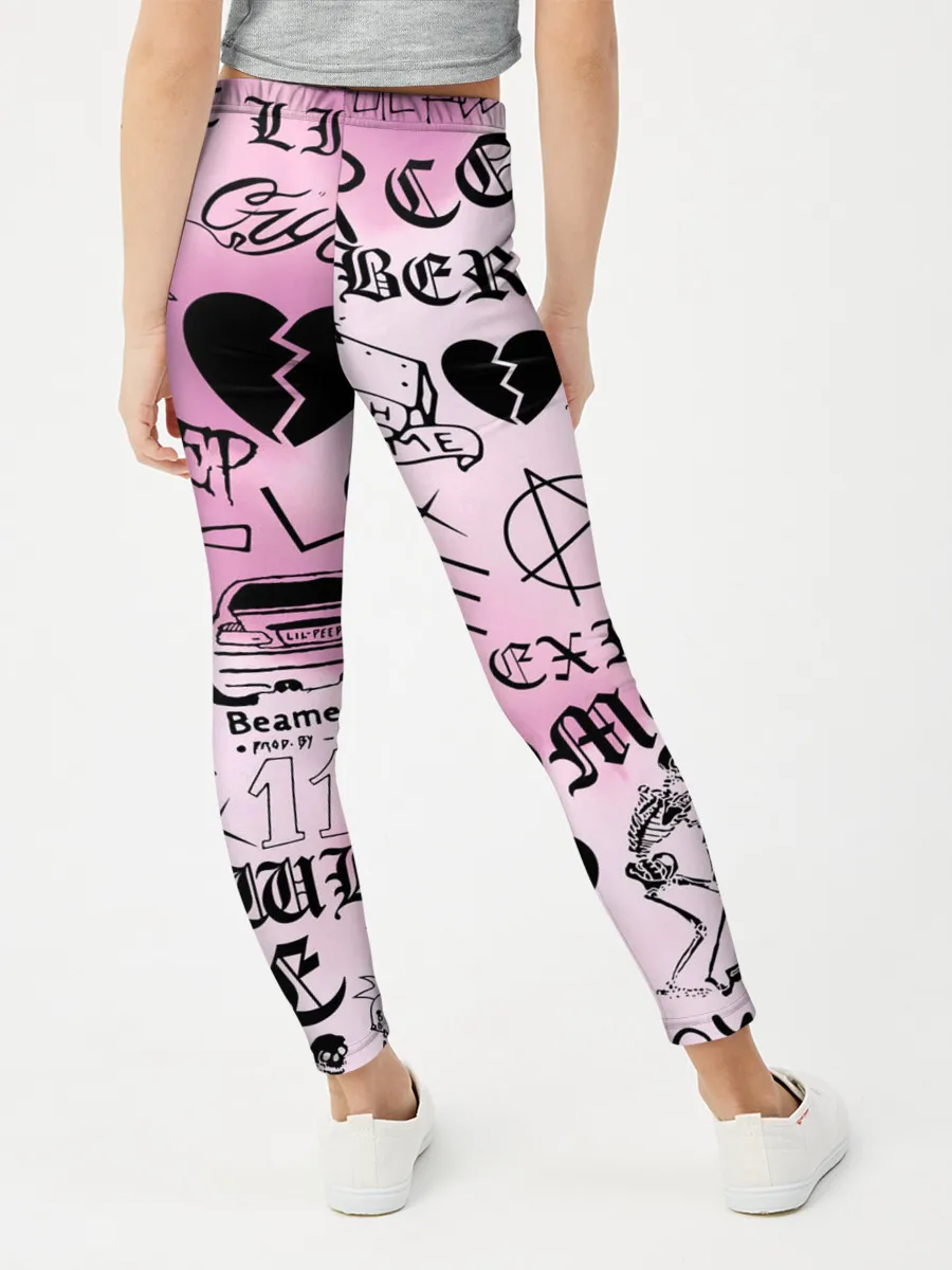 Леггинсы для девочки / LIL PEEP.