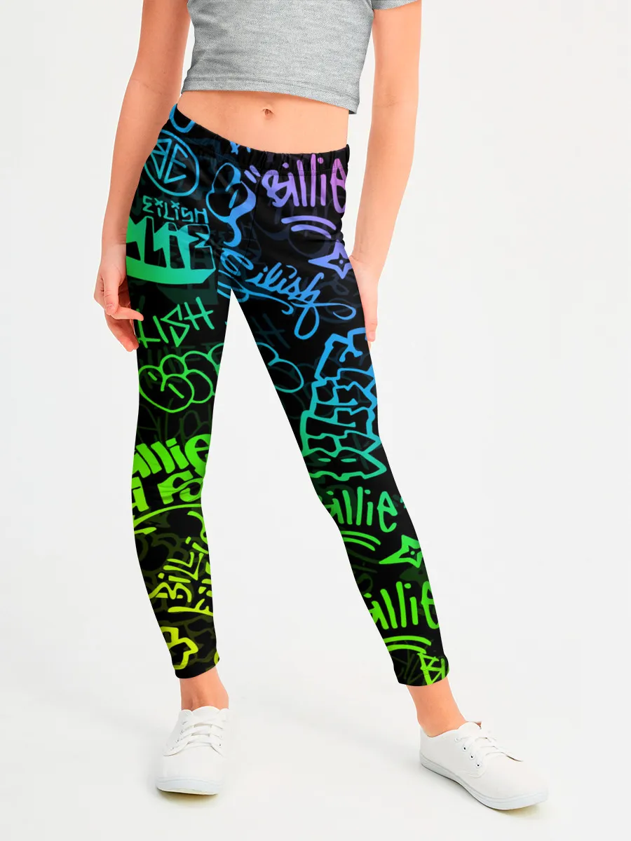 Леггинсы для девочки / BILLIE EILISH | БИЛЛИ АЙЛИШ