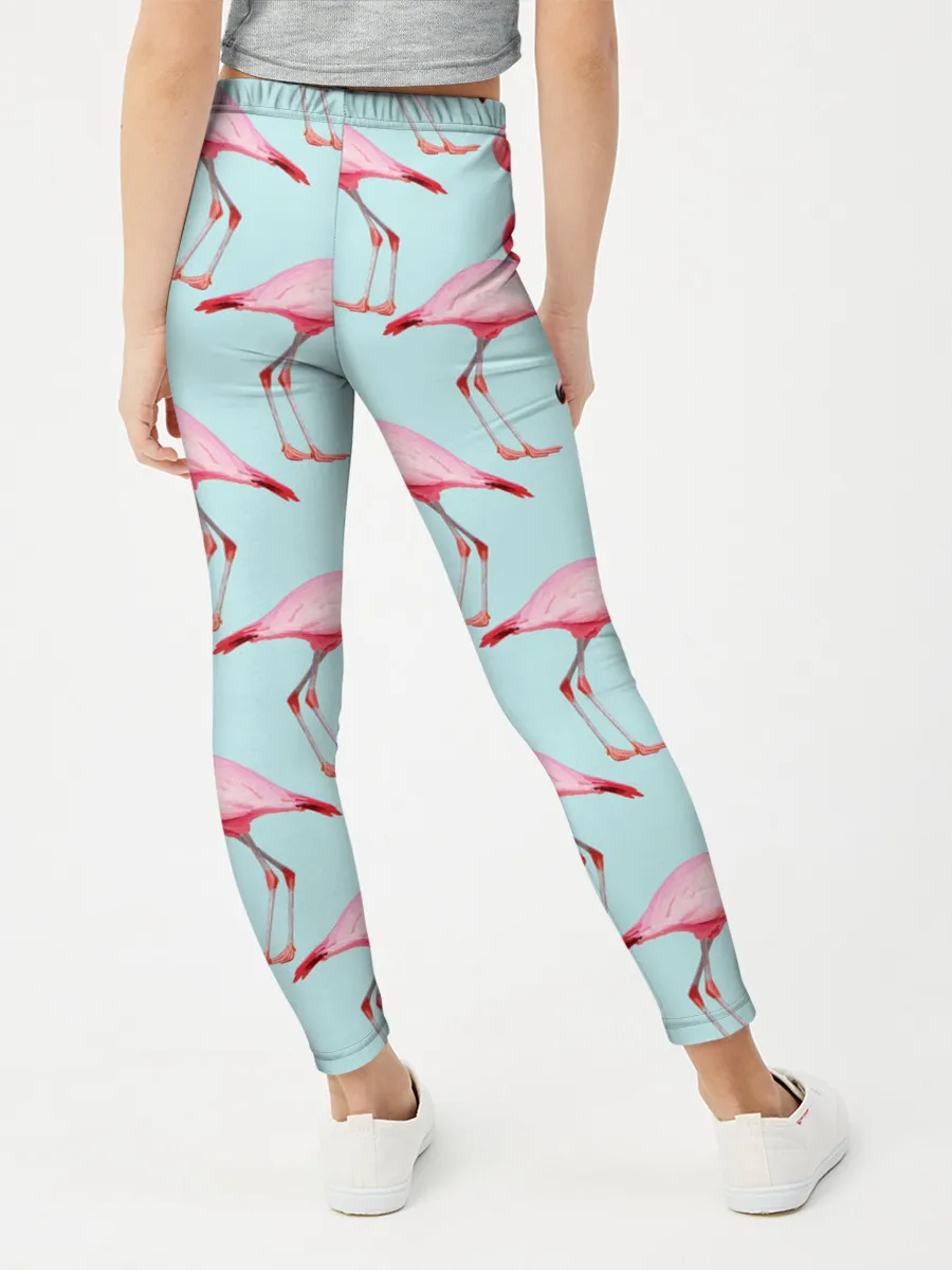 Леггинсы для девочки / Фламинго.