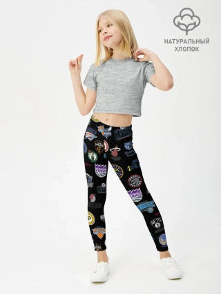 Леггинсы для девочки / NBA Pattern | НБА Паттерн