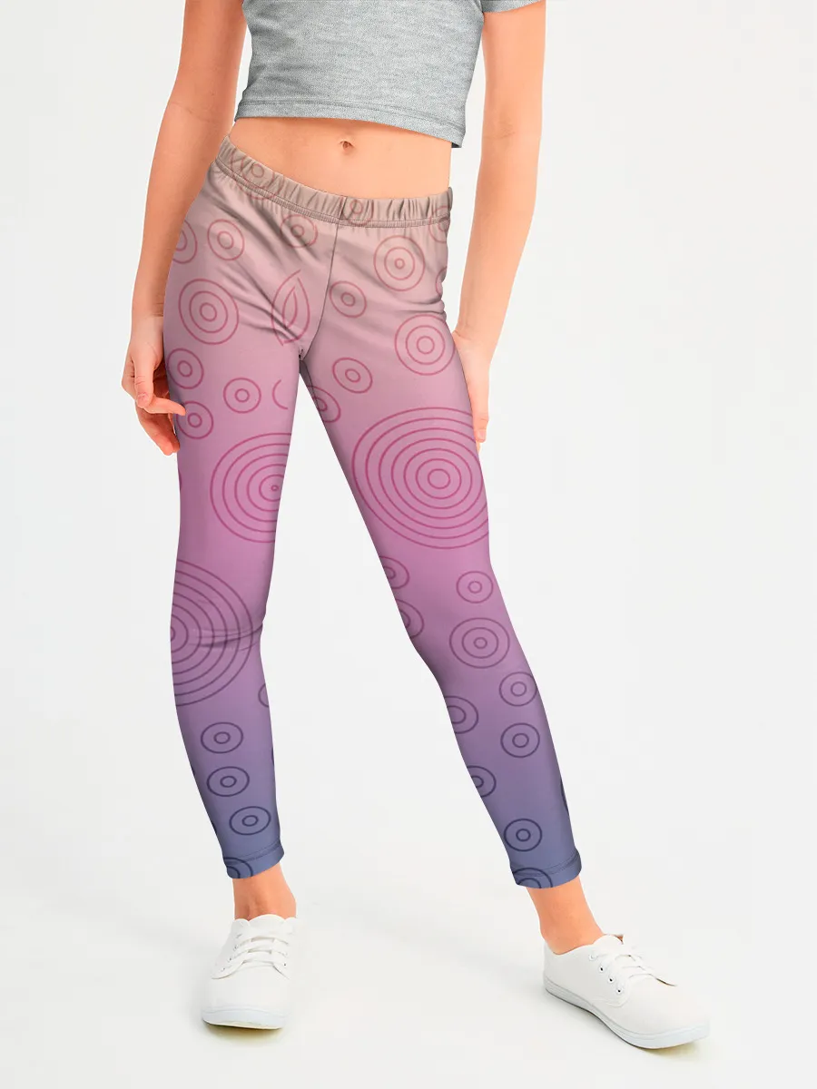 Леггинсы для девочки / Абстрактный узор