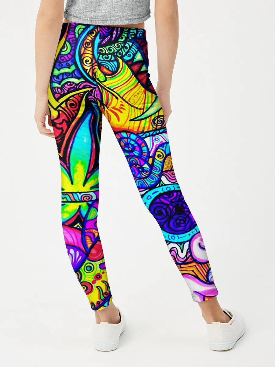 Леггинсы для девочки / PSY ABSTRACTION