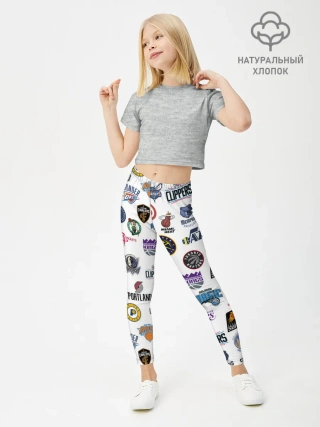 Леггинсы для девочки / NBA Pattern | НБА Паттерн