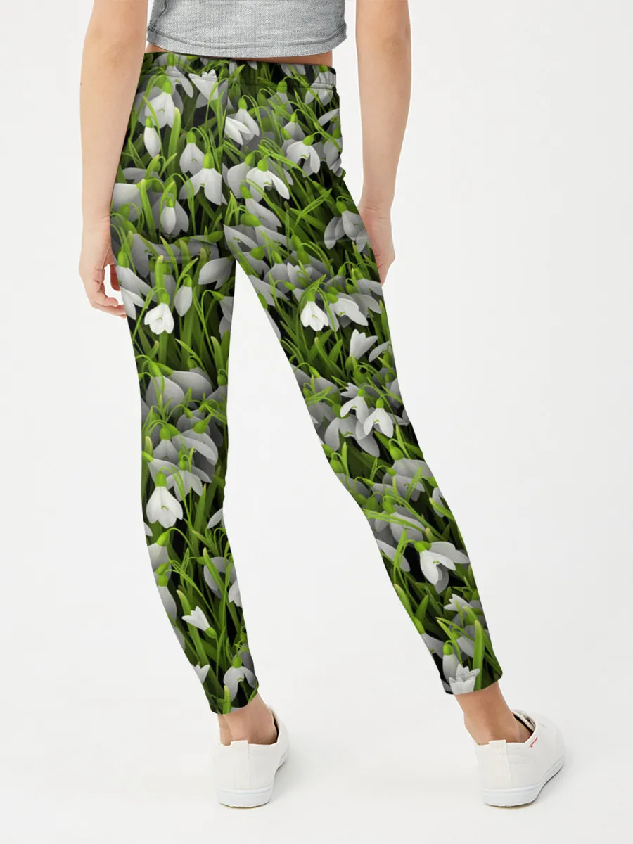 Леггинсы для девочки / Подснежники