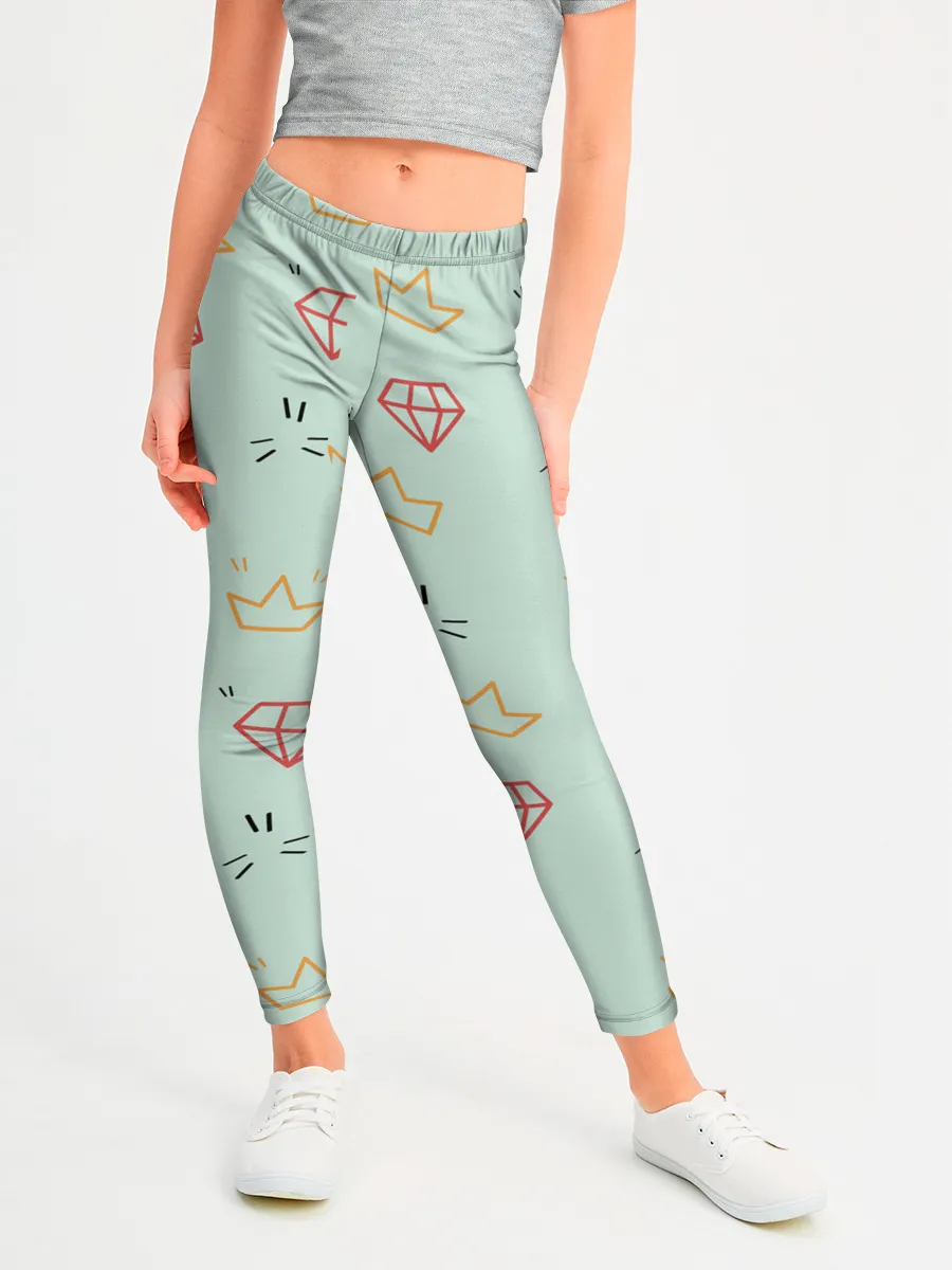 Леггинсы для девочки / Алмазный арт