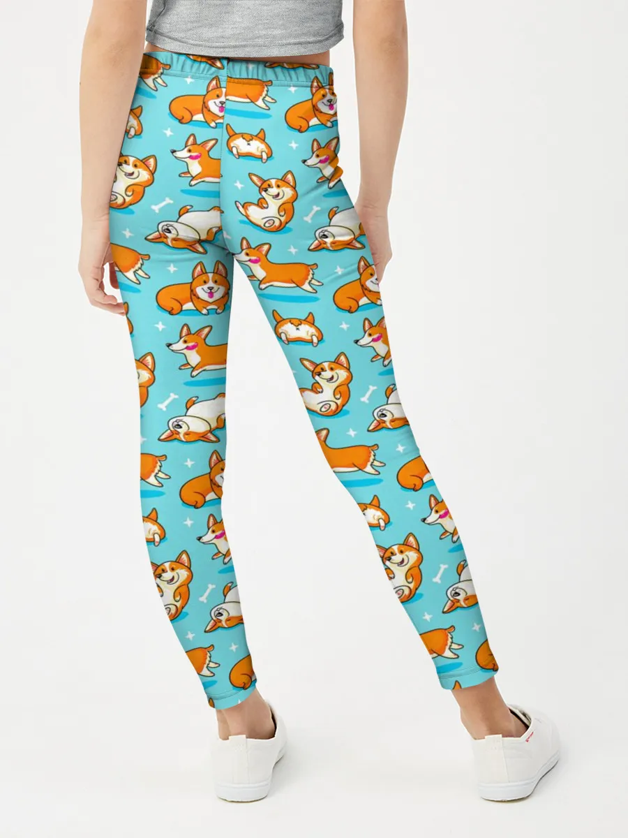 Леггинсы для девочки / Корги