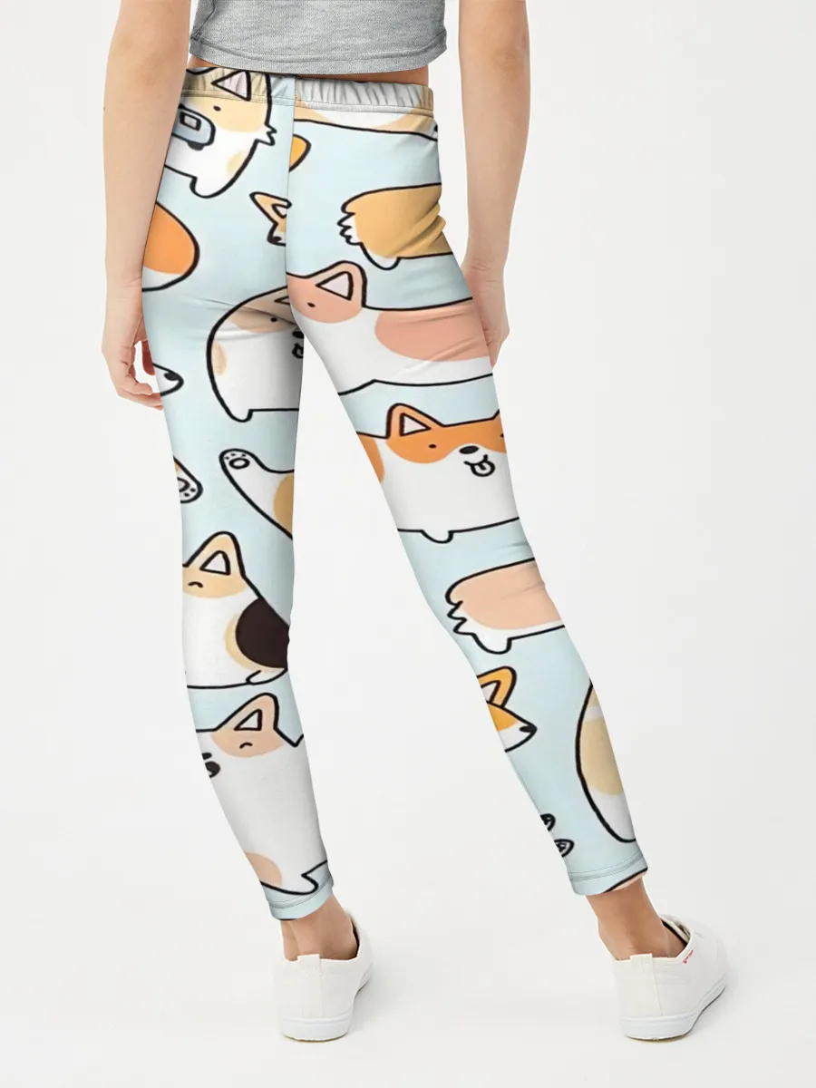 Леггинсы для девочки / Корги