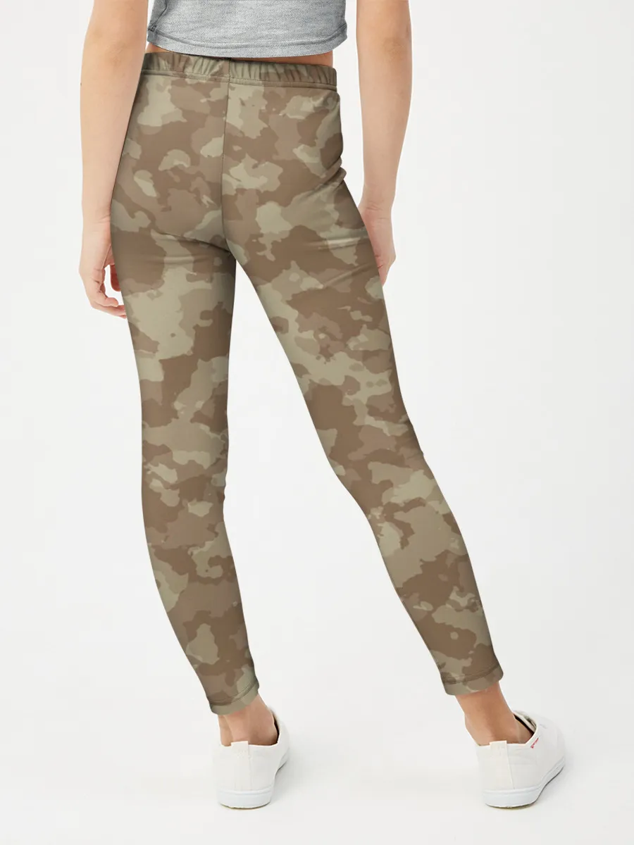 Леггинсы для девочки / Хаки