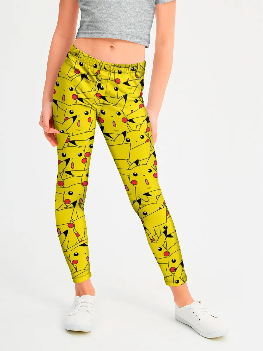 Леггинсы для девочки / ПИКАЧУ