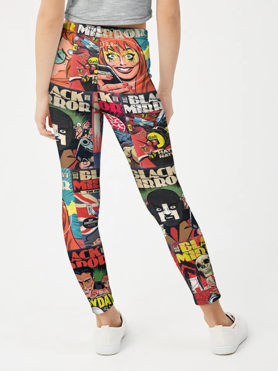 Леггинсы для девочки / ЧЕРНОЕ ЗЕРКАЛО