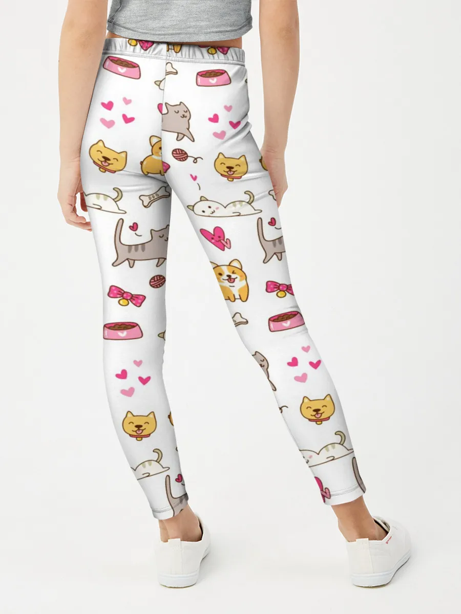 Леггинсы для девочки / Домашние питомцы